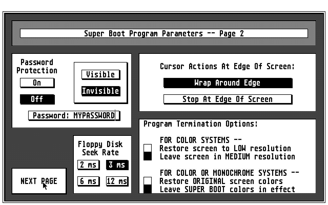 Super Boot atari screenshot
